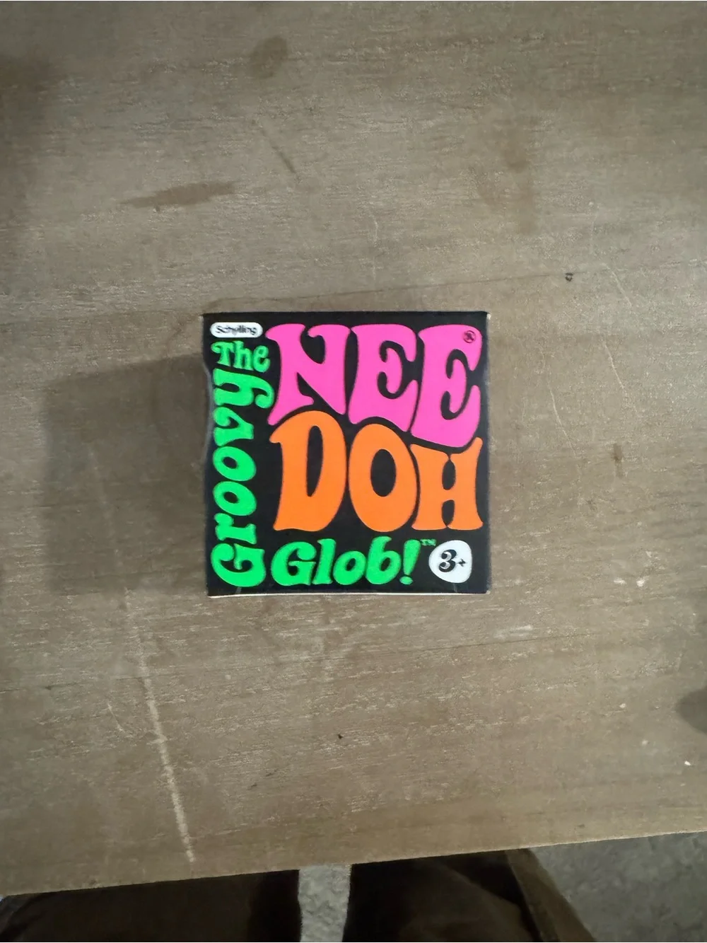 The NeeDoh Groovy Glob! Kids Stress-Relief Toy - Pink, Orange & Green